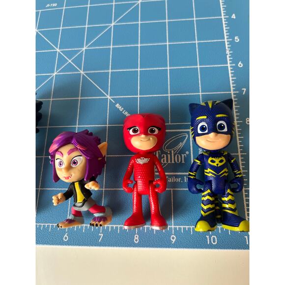 Disney Junior PJ Masks Toy Figure Lot Romeo Luna PJ Mask Owlette Gekko Rip - Picture 8 of 8